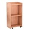 Adiroffice Wood Mobile Presentation Podium Lectern Stand with Shelves in Medium Oak ADI661-07-MEO-MK - alternate 1